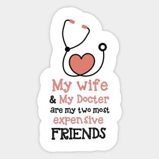 Two of Most Expensive Friends Sticker